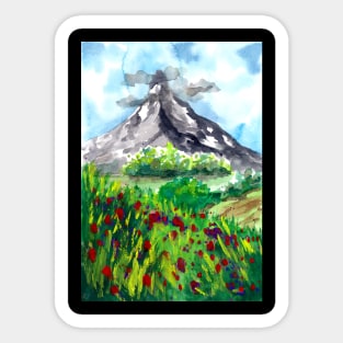 Meadows and Mountain Sticker